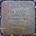 Stolperstein für Nora Lawenda (Blumenauer Str. 5)