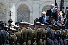 Trump pays tribute to fallen police officers on May 15, 2017, Peace Officers Memorial Day. The 36th Annual National Peace Officers' Memorial Service (34535435862).jpg