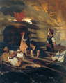 El incendio del buque insignia otomano por Kanaris