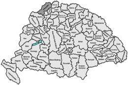 Comitato di Trencsén – Localizzazione
