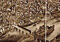1881 bird's eye view of Troy, cropped for the rebuilt bridge and Union Station