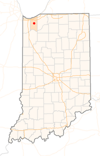 Location in Indiana