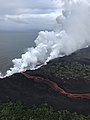 La lava entra al mar en dues localitats després de creuar la Hawaii Route 137