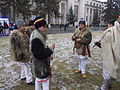 Румынские колядочники в традиционных одеждах.