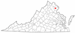 State map highlighting City of Manassas Park