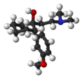 chemical structure of the SNRI drug venlafaxine