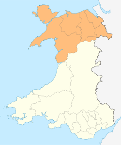 A map showing the coverage of the North Wales Economic Ambition Board in Wales.