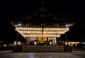 Stage at night during the annual Gion Matsuri.