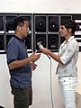 Ed Lu giving interview for Croatian Television during Dalmatian Space Summer (21 August 2007)