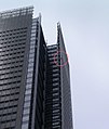 Robert climbing the New York Times Building on 5 June 2008