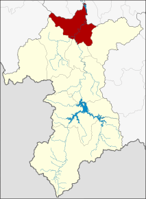 Amplasarea districtului în provincia Yala