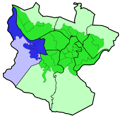 Mappa dei quartieri di Bilbao