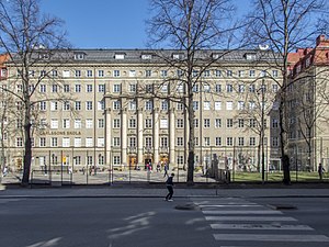 F.d. Nya Elementarskolan för flickor - Ahlströmska skolan, Kommendörsgatan 31, Östermalm, Stockholm (1926)