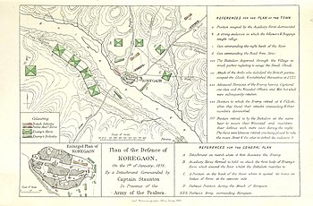British defence plan during Battle of Koregaon British defence plan during Battle of Koregaon.jpg