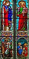 Vitraux de la nef : saint Louis et saint Joseph