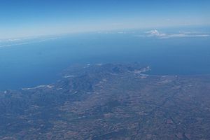 Vista aèria de la península del cap de Creus