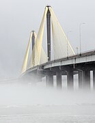 Die Clark Bridge von Missouri aus