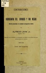 Vignette pour Fichier:Contribuciones a la hidrografia del Orinoco y rio Negro, memoria presentada á la Sociedad de geografía de Berlín (IA contribucionesla00jahn).pdf