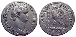 Domitian Tetradrachm z Antiochské mincovny