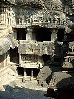 Jain cave in Ellora