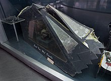 Canopy of F-117 shot down in Serbia in March 1999 at the Museum of Aviation in Belgrade F-117 Canopy (shot down over Serbia 1999, Museum of Aviation, Belgrade).jpg