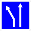 Slip road to left