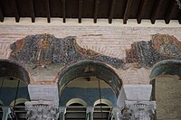 Vue des fresques des colonnades nord