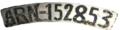 German Motorcycle Front License Plate pre 1945