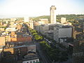 Gore Park and East Hamilton, view from atop Stelco Tower
