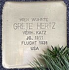 Stolperstein Grete Hertz, Präsidentenstr.53, 59192 Bergkamen