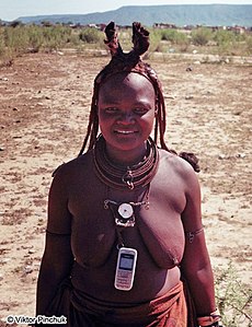Himba virino (Namibio)