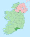 Карта расположения острова Ирландия Waterford.svg