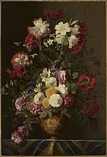 Flowers in a vase, ca. 1640-50, Öl auf Leinwand, 101 x 70 cm, National Museum in Warsaw