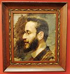 Retrato de José María Colmeiro Rey, 1895, óleo-tea, 33x30cm, Pinacoteca FFdR.