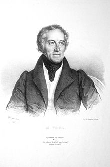 Johann Michael Vogl, litografio de Josef Kriehuber, 1830