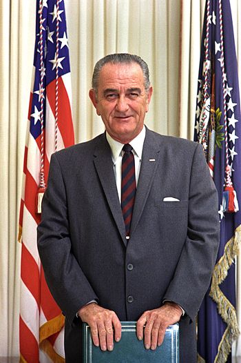 Portrait of President Lyndon B. Johnson Deutsc...