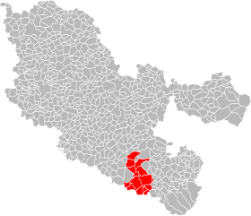 Localisation de Communauté de communes du Pays des étangs