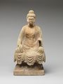 • Bouddha. • Époque: Dynastie Tang fin du VIIe siècle. • Marbre. • Hauteur: 55,2 cm. • Metropolitan Museum of Art, New-York.