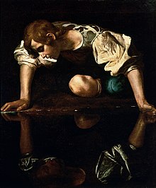 220px-Narcissus-Caravaggio_%281594-96%29