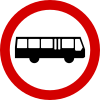 B-3a "no entry for buses"
