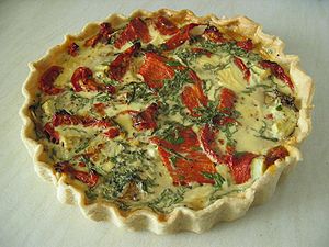 Home made quiche.