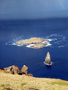 Vue de l'îlot en pointe de Motu Kao Kao