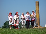 Ritual preparations for the Rasken Ozks, the Mordvin national worship ceremony. Raskenj ozks-kirvactema.jpg