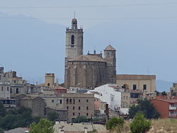 Llagostera, with St. Felix's church