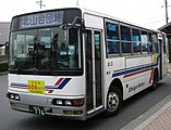 滋賀交通が所有する路線バス（2007年4月。三菱ふそう・エアロミディMK）