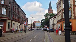 Het stadscentrum van Świętochłowice