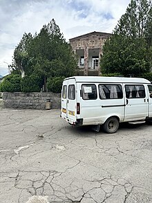 Image of Marshrutka at Tumanyan Municipality building going to Alaverdi