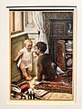 Stariji brat uči mlađeg da dubi u uglu, 1878-1905. Galerija Matice srpske