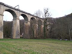 La partie nord du viaduc en 2014.