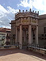 Villino Favaloro, terrazza di copertura e particolare della torretta, in Palermo